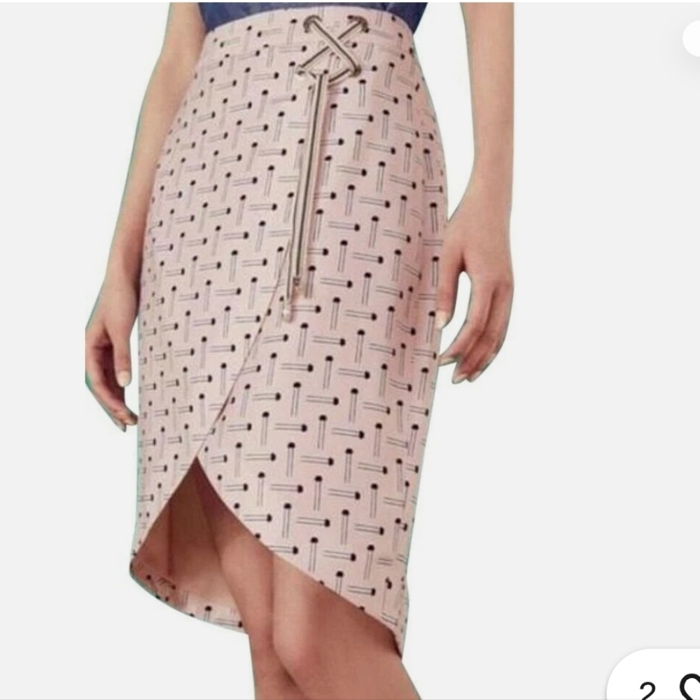 NWT Ted Baker Women's Lulie Crossover Tulip Hem Skirt Size 8